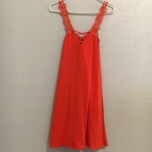 Love Riche Coral Strappy Dress